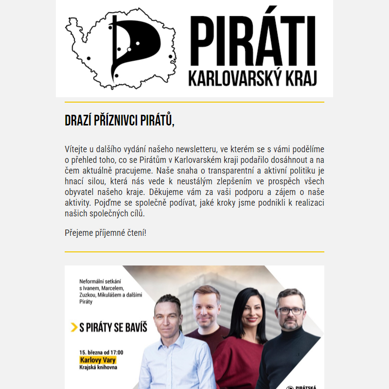 Novinky z pirátské paluby v Karlovarském kraji ____