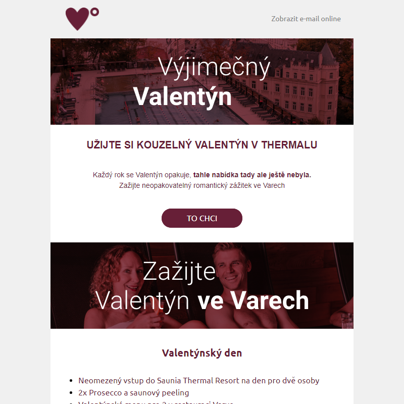 Užijte si kouzelný Valentýn v Thermalu