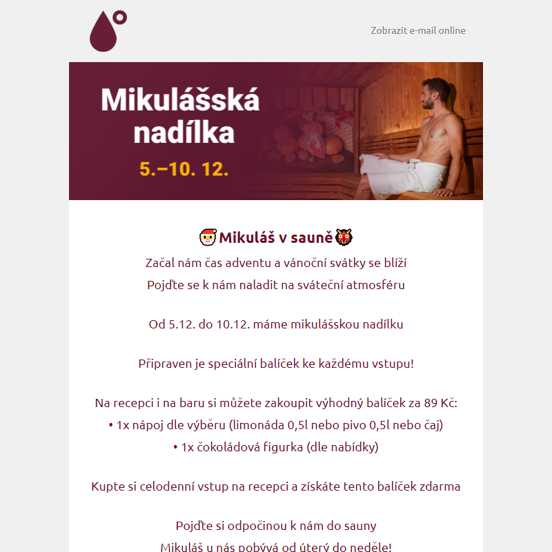 _ Mikuláš v sauně od 5.12. do 10.12. _