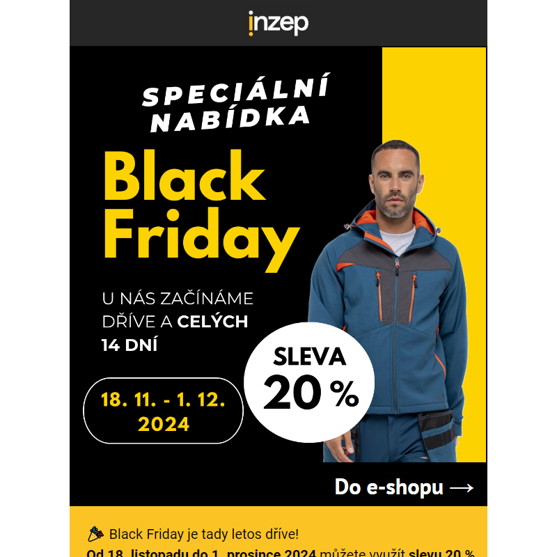 _ BLACK FRIDAY - ušetřete na oblíbených značkách 20 %!