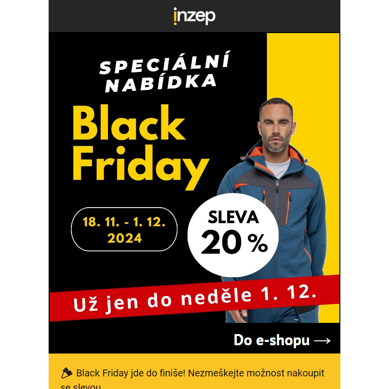 _ Nepromeškejte BLACK FRIDAY – sleva 20 % na vybrané značky už jen do neděle!