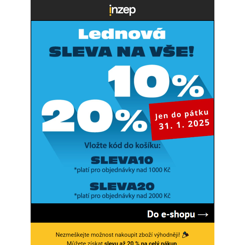 _ Poslední šance: Slevy až 20 % končí brzy!