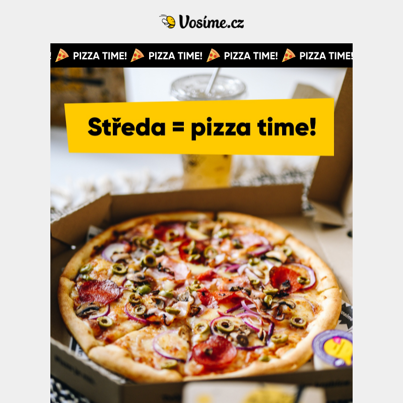 Dneska je středa – ideální den na pizzu.