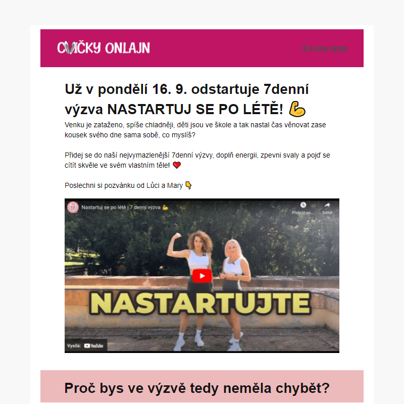 7denní výzva startuje už v pondělí!_