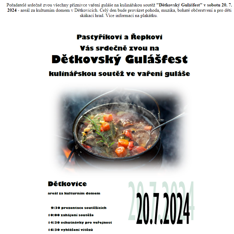 Dětkovský GULÁŠFEST