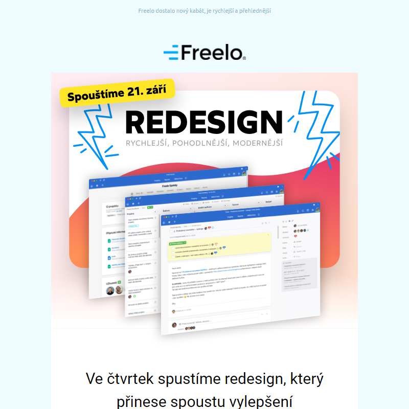 [produkt] _ Freelo rychlejší, pohodlnější a modernější po redesignu