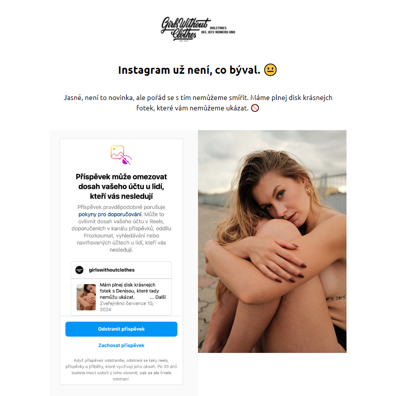 Instagram už není, co býval. (NSFW)