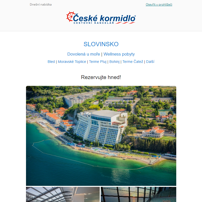 Soutěž | Slovinsko | Pobyty u moře a wellness pobyty