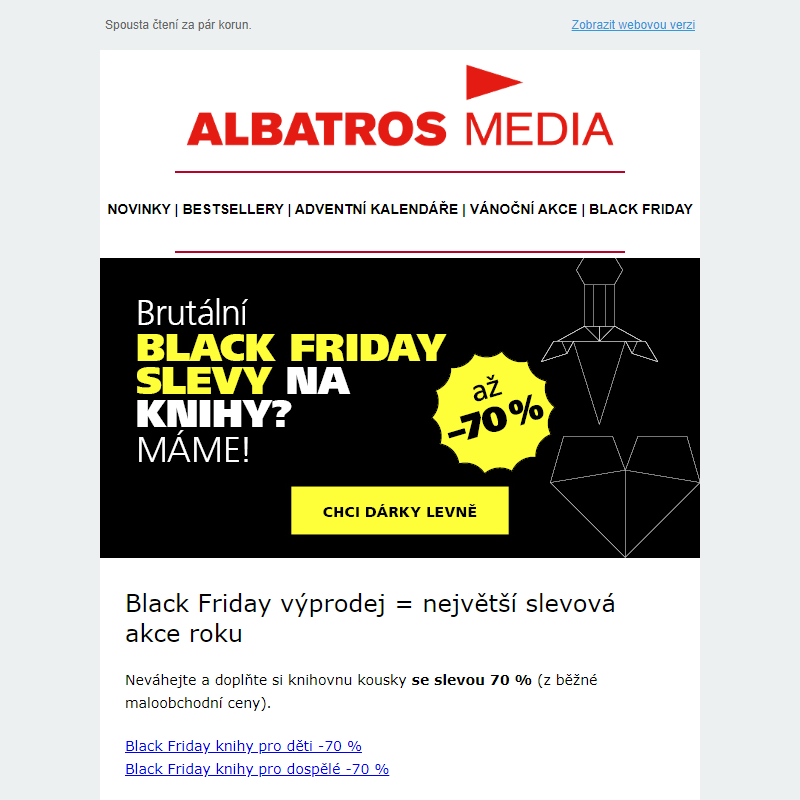 Brutální BLACK FRIDAY SLEVY na knihy? MÁME!