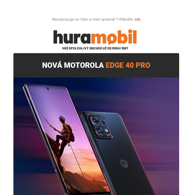 Úžasná Motorola Edge 40 Pro fajn