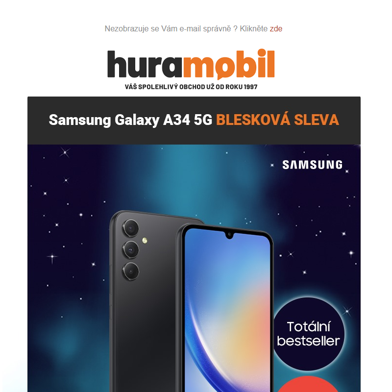 Samsung Galaxy A34 BLESKOVÁ SLEVA   _