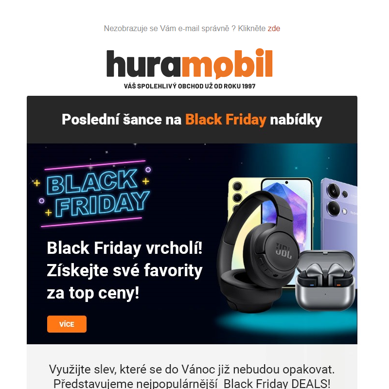   Tik tak... Nejlepší Black Friday nabídky utíkají! 