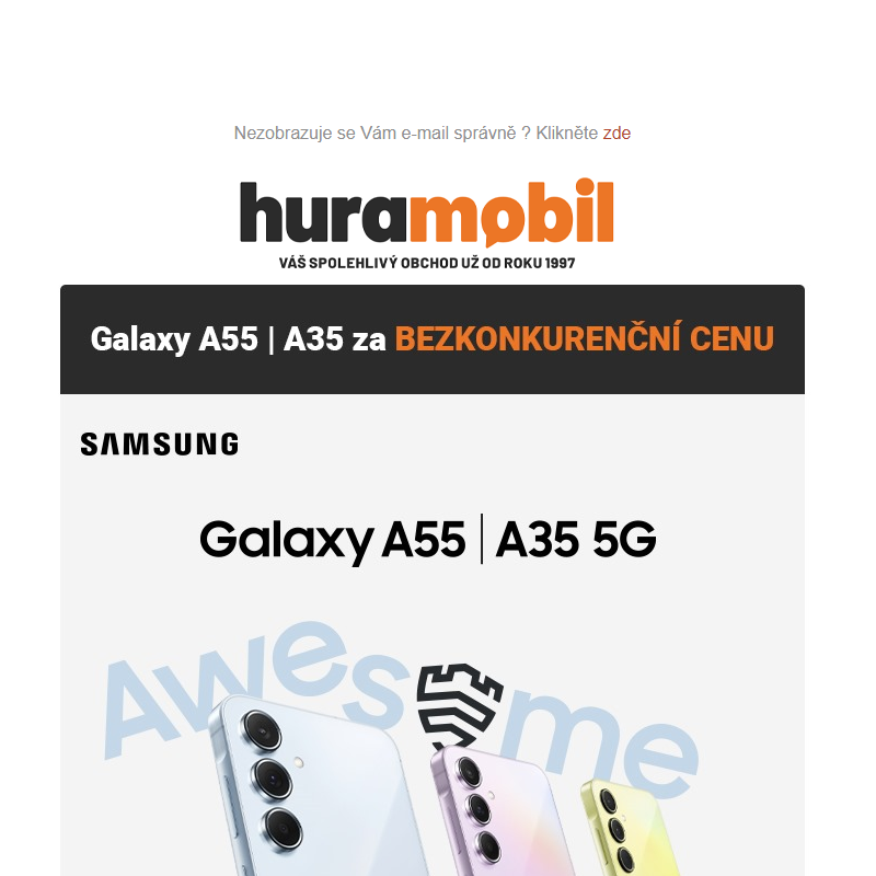 Jen na pár dní: Galaxy A55 & A35 za nejnižší cenu! _ Neopakovatelná 
