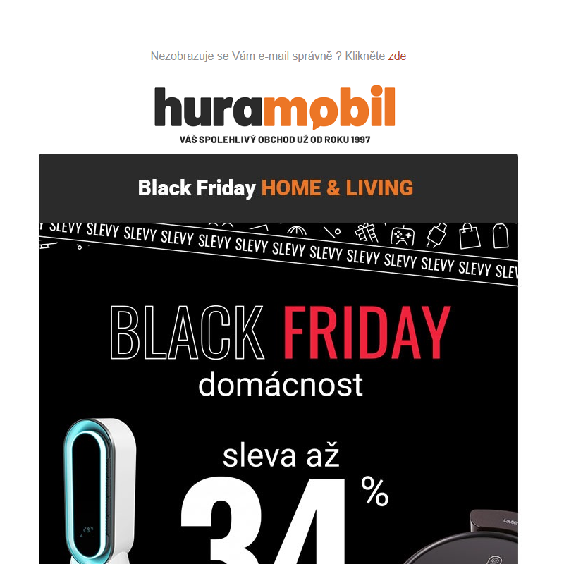 _Black Friday HOME & LIVING  | SLEVY až 34%  