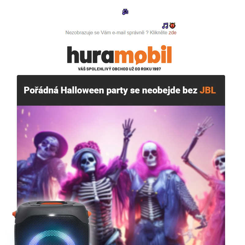 __Halloween party se neobejde bez JBL | SLEVY až 26% 