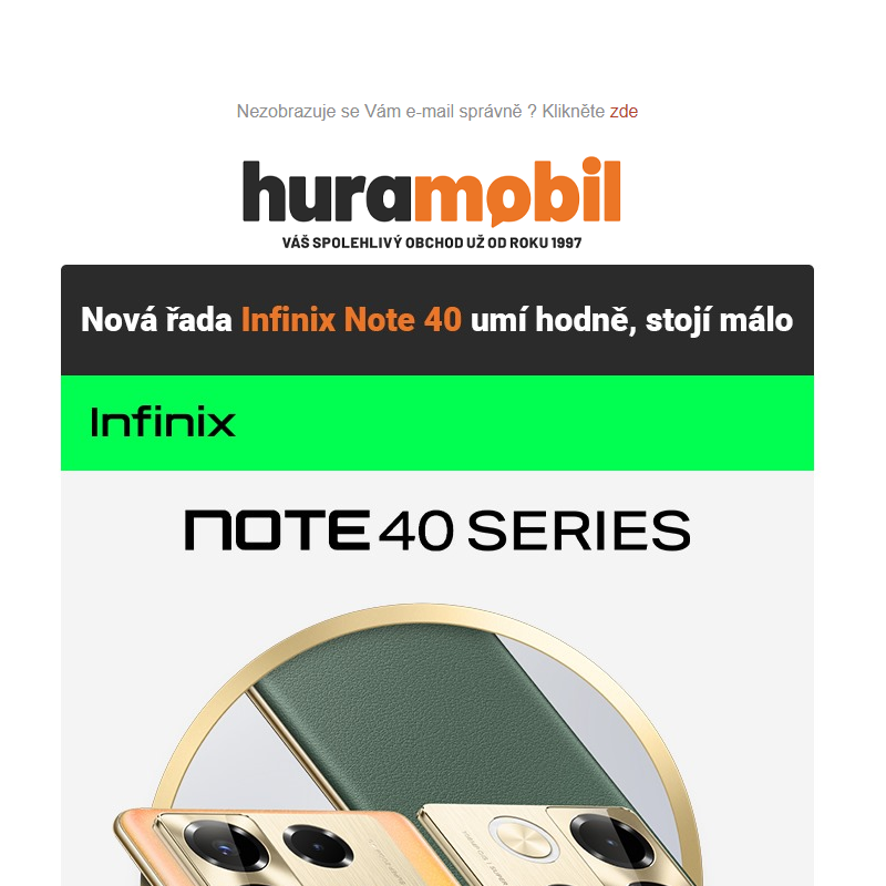 Infinix Note 40: Nejlevnější telefon s bezdrátovým nabíjením __
