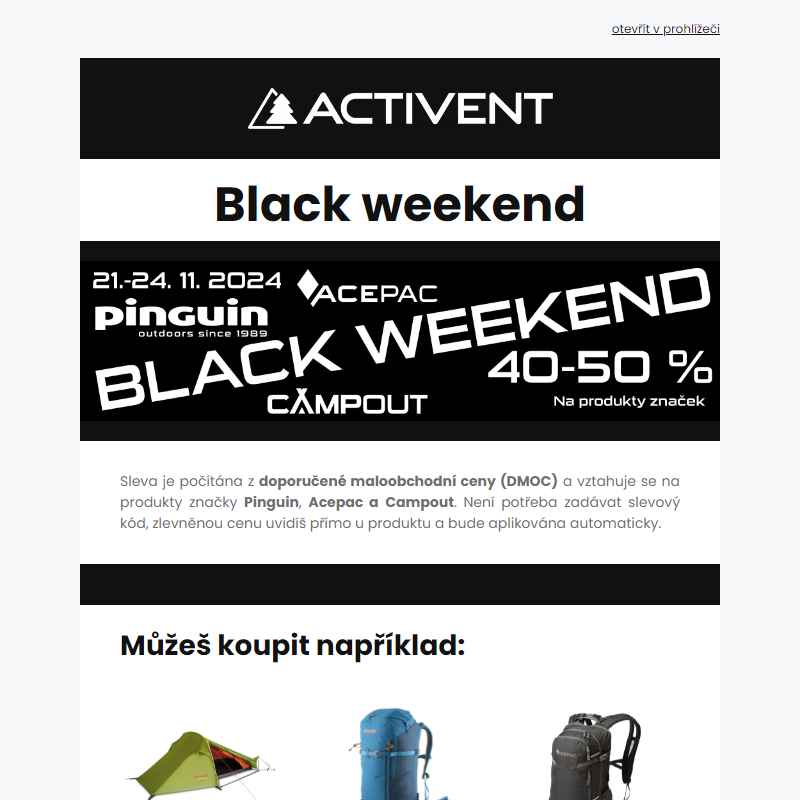 Black weekend 21.-24. 11. 2024