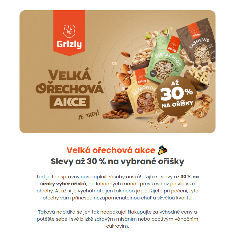 _ Exkluzivní slevy na oříšky! Nakupte výhodně se slevami až 30 %