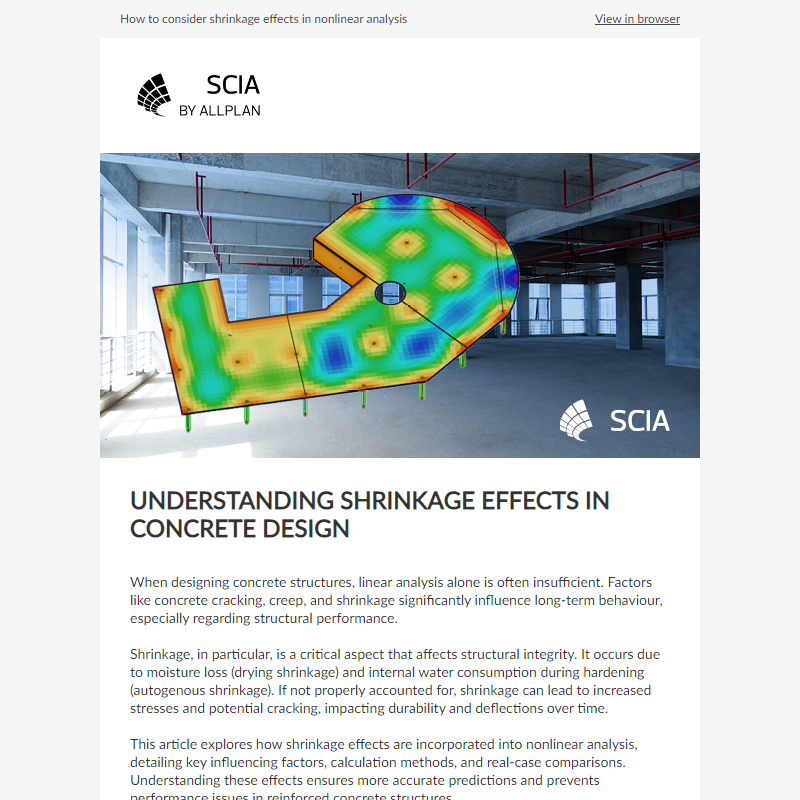 Understanding shrinkage effects in concrete design