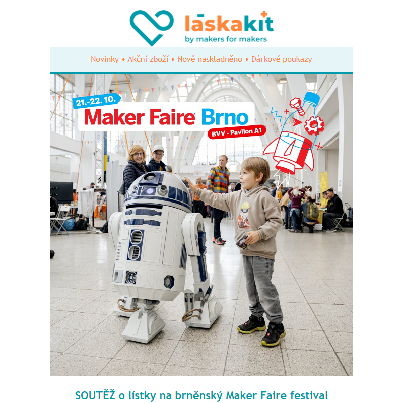 Vyhraj vstupenky Maker Faire Brno