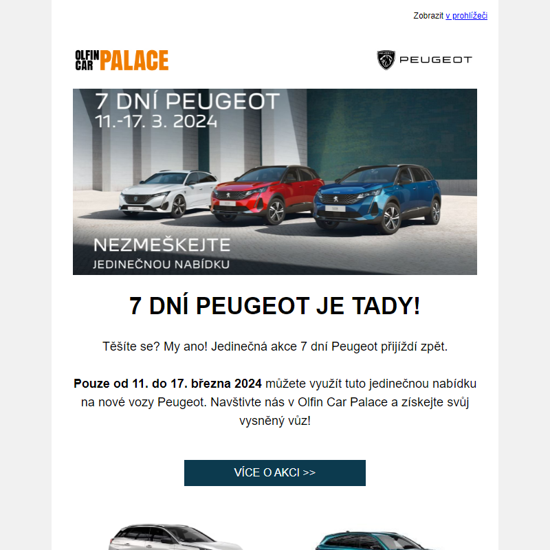 7 dní Peugeot se blíží _