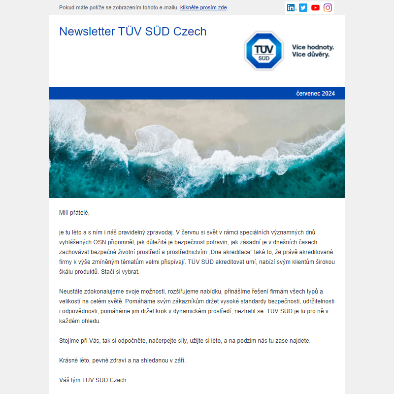 Newsletter TÜV SÜD Czech 4/2024