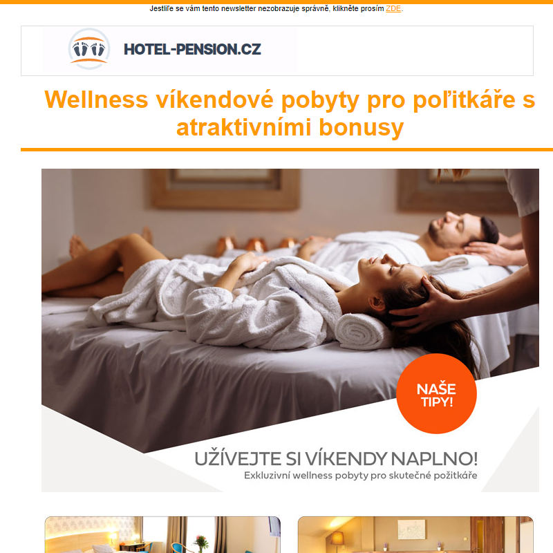 Wellness víkendové pobyty pro požitkáře s atraktivními bonusy