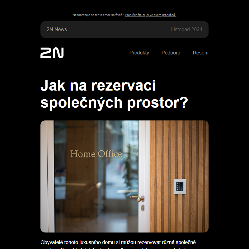 Jak s 2N vyřešit rezervaci společných prostor?