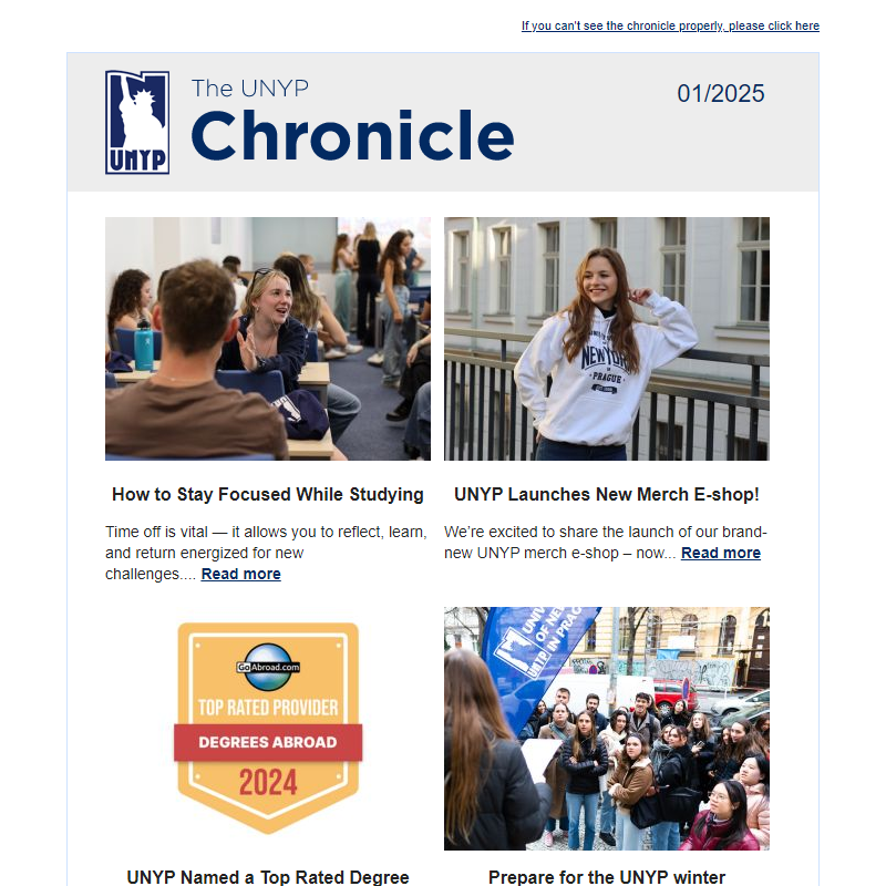 UNYP Chronicle 01/25