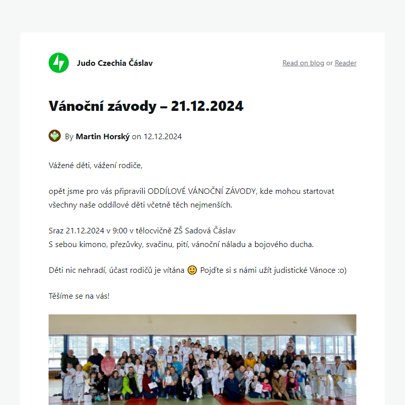 Vánoční závody – 21.12.2024