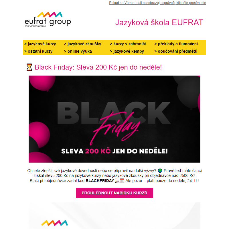 _ Black Friday: Sleva 200 Kč jen do neděle!