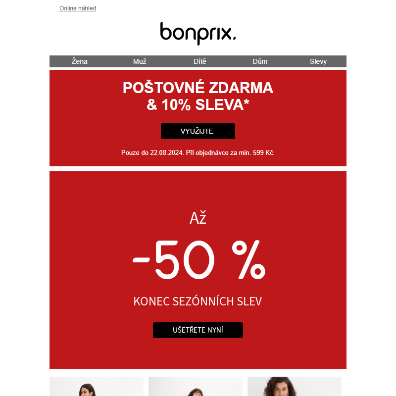 Konec sezónních slev | 10% sleva + poštovné zdarma