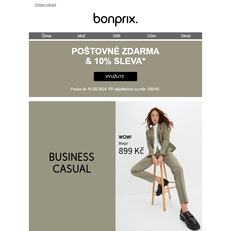 10% sleva a poštovné zdarma | Business casual _