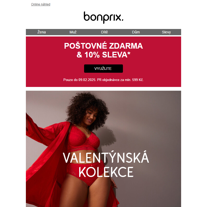 -10% & poštovné zdarma | Valentýnská kolekce _