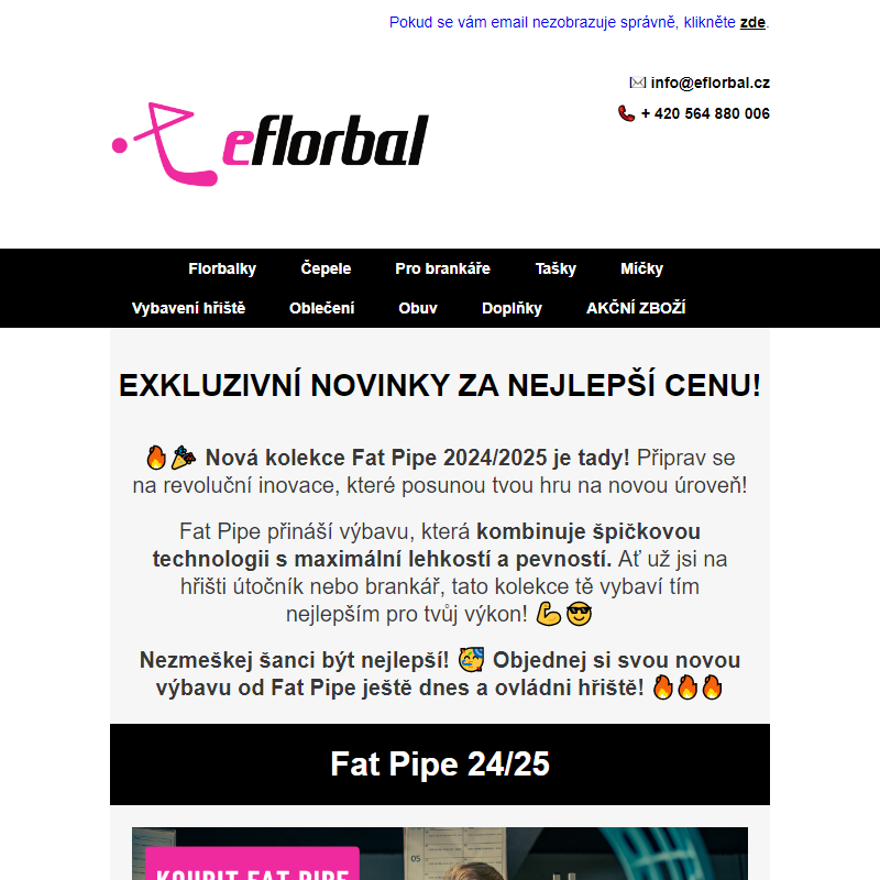 _ Nová kolekce Fat Pipe 24/25 s 20% slevou – Objev revoluční novinky a ušetři! _