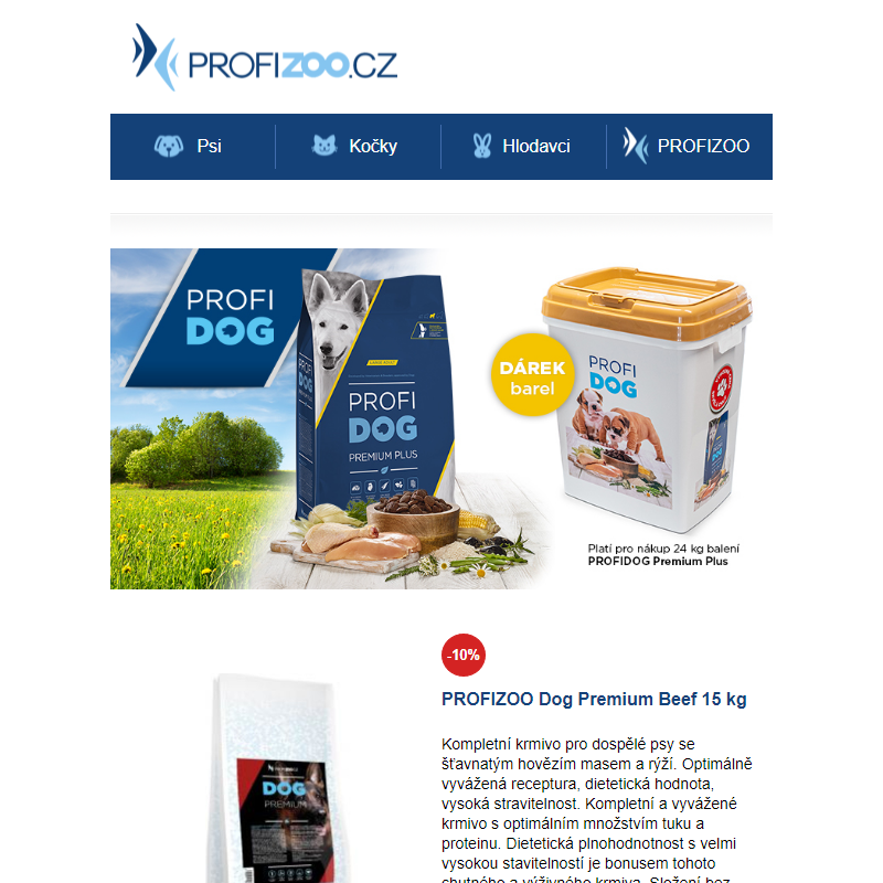 ECO PACK PROFIDOG Premium Plus + _ barel nejen na krmivo