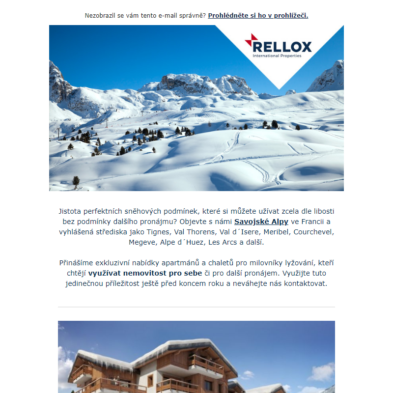 __ Savojské Alpy: TOP nemovitosti na prodej