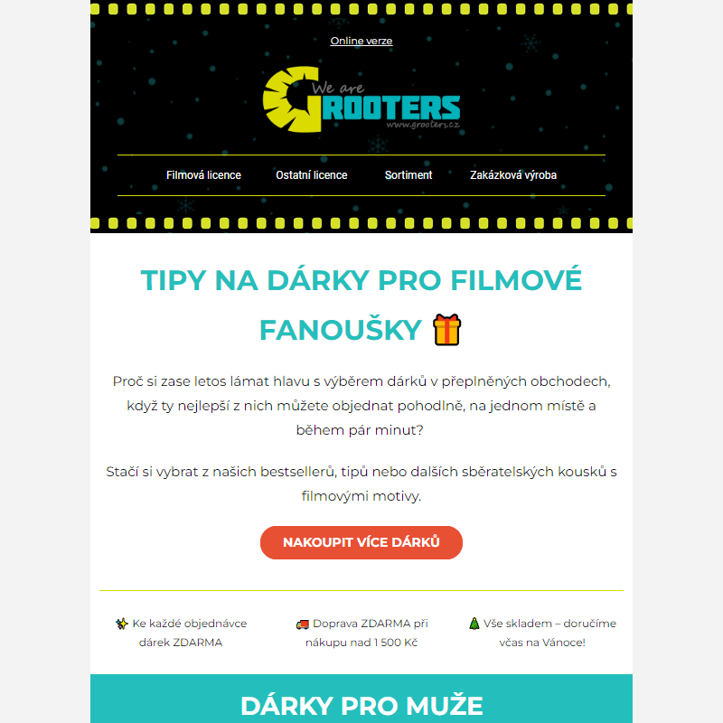 _ Ty nejlepší dárky pro filmové fanoušky