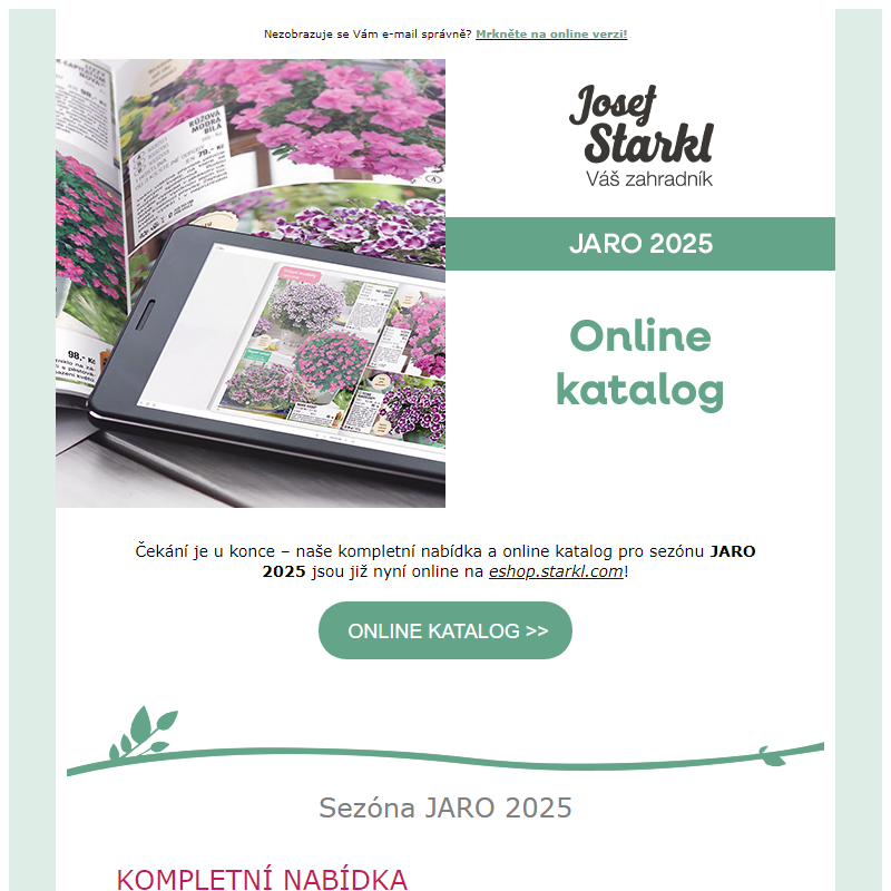 Josef Starkl | Online katalog JARO 2025 je tu!