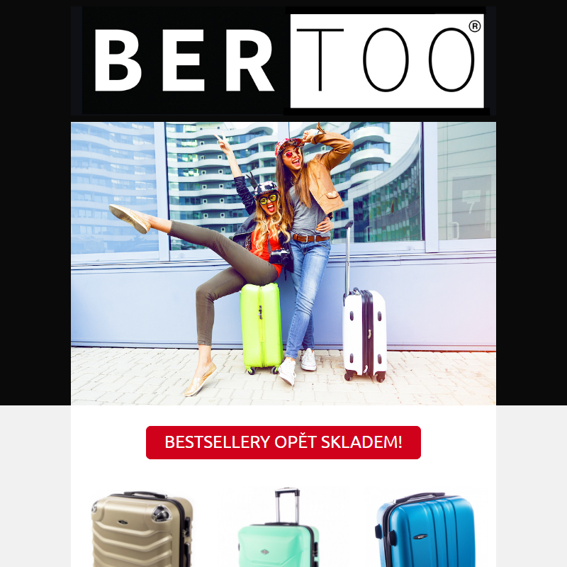__Vaše oblíbené kufry opět skladem na Bertoo __