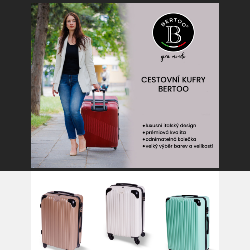 ___Luxusní cestovní kufry BERTOO___