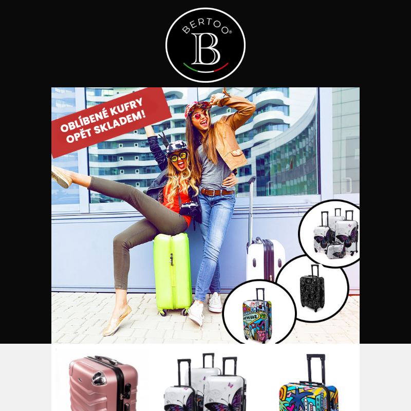 ___Bestsellery skladem -  cestovní kufry a zvýhodněné sety na Bertoo___