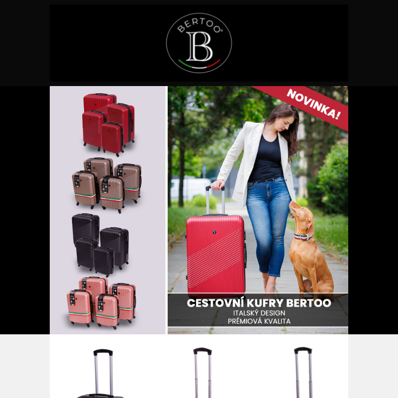 ___BERTOO kufry - italský design, prémiová kvalita___