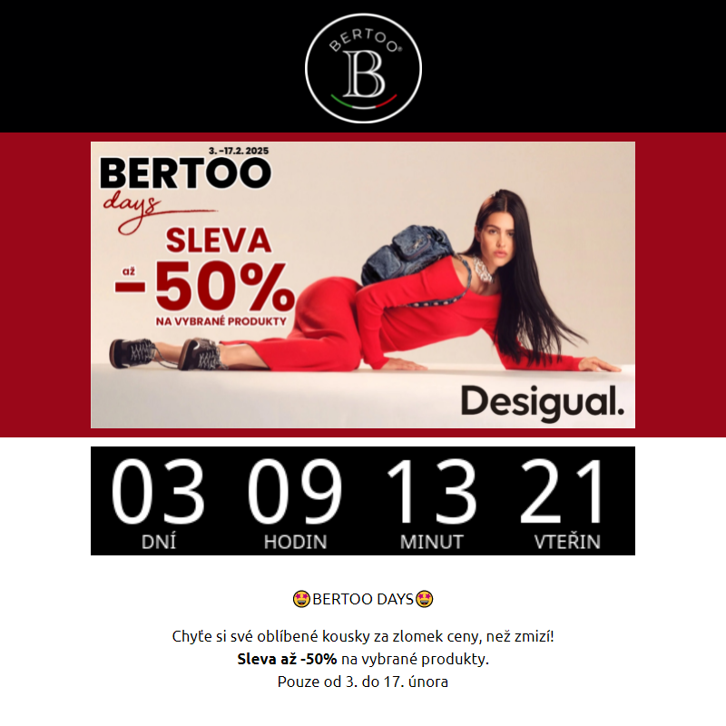 __BERTOO DAYS - Desigual se slevou až -50%__