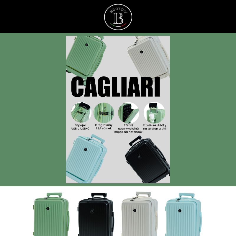 ___Cestovní kufry BERTOO - cestuje luxusně s kufry italského designu___