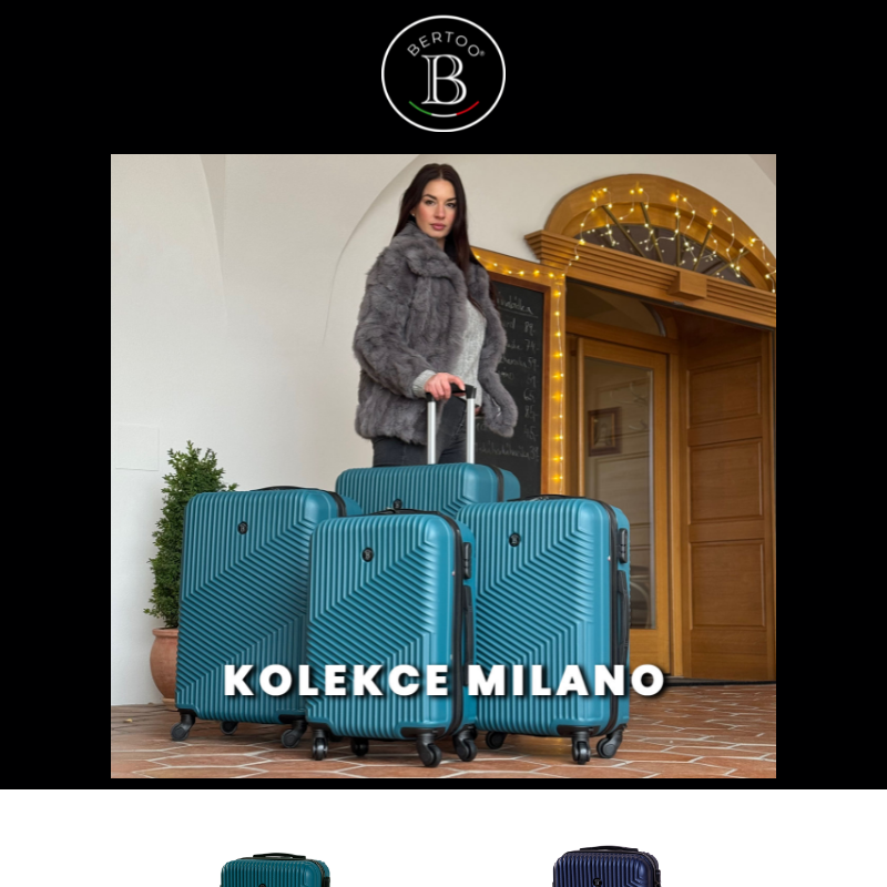 ___Cestovní kufry Bertoo - italský design, prémiová kvalita___