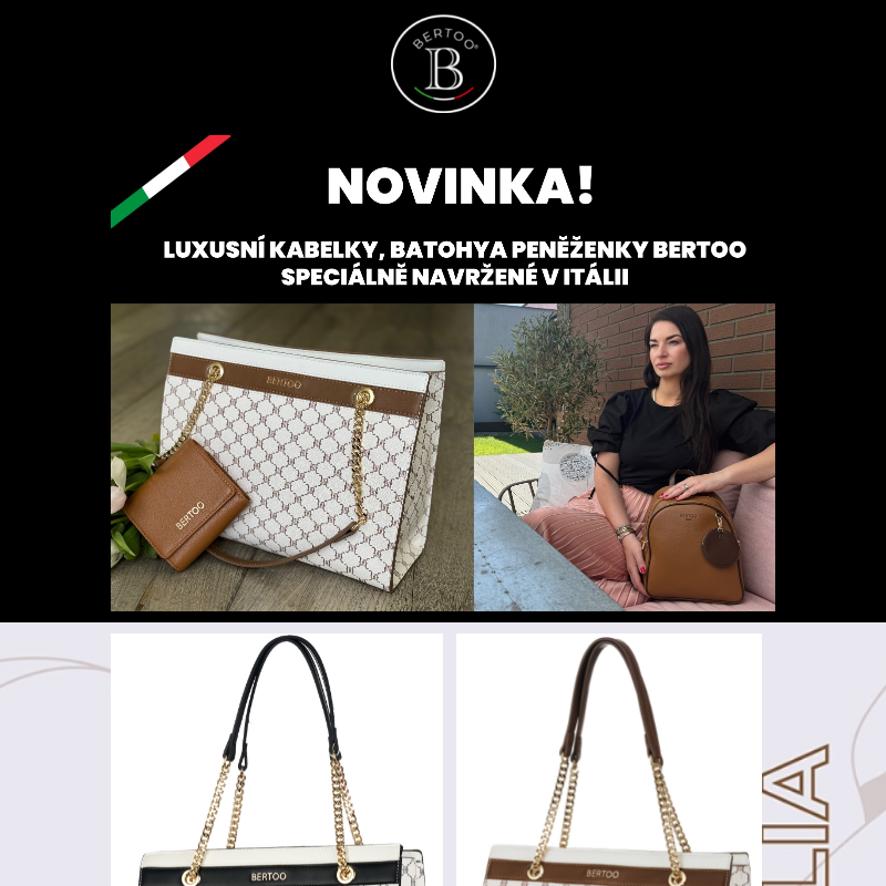 _NOVINKA Giulia a Elisa_ kabelky a peněženky značky Bertoo
