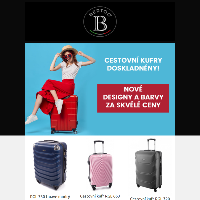 __Cestovní kufry za úžasné ceny - BERTOO__
