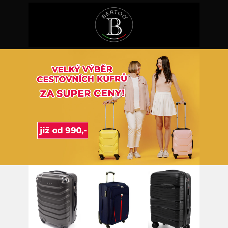 __Luxusní cestovní kufry od 990 Kč - BERTOO__
