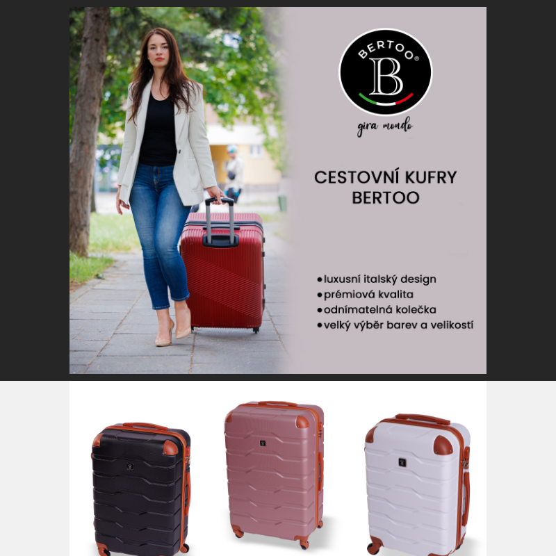 ___Luxusní cestovní kufry BERTOO___